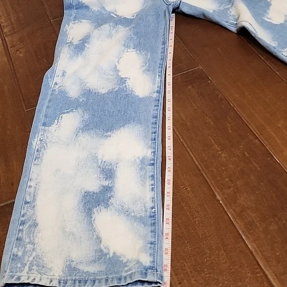 Red Berry Acid Wash High Waist  Cloud Denim Jeans - Picture 10 of 13